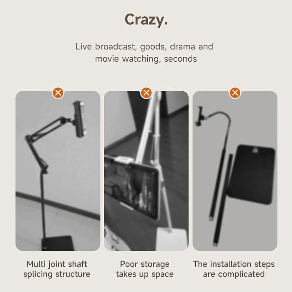 X8 For 4-11 Inch Tablet Mobile Phone Floor Stand 360 Degree Rotation Free Lifting Bracket X8 For 4-11 Inch Tablet Mobile Phone Floor Stand 360 Degree Rotation Free Lifting Bracket